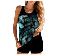 Trajes De Baño De Una Pieza para Mujer Bañador Tankini Mujer Adelgazante Dos Piezas Tallas Grandes Conjunto Tankini Acolchado Traje Baño Una Pieza con Cuello En V Y Volantes para Talla Multicolor