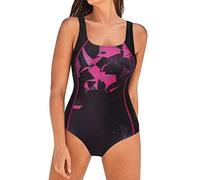 Trajes de baño mujer push up elegante playa bañador contenitivo vientre piscina Curvy Trajes enteros Swimwear brasileña Elástico Swimsuit Mar Playa Surf Deportivo Trajes de natación, Rosa cálida., L