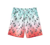 Trajes De Baño Niño,Pantalones para Surf con Protección UV Bóxer Pantalones Cortos Traje Secado Rápido Calzoncillos Tipo Estampado Verano Adolescentes 4-12 años