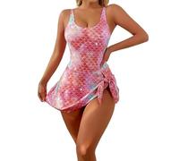 Trajes De Baño para Mujeres De Busto Grande Piezas Ingles Cuello E Oferta Protesis Mucho Reducidas Laterales Hipster Dama Pantaleta Purpurina Combinables Mastectomizadas Pequeños Mejores Ricas Senos