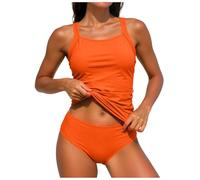Trajes De Baño Tankini para Mujer Dos Piezas Tankini Mujer Tallas Grandes Push Up Conjunto De Bikini Dos Piezas Set Tankinis Mujers Reductor Barriga Tankinis Mujers Tallas Grandes para Playa Y Verano