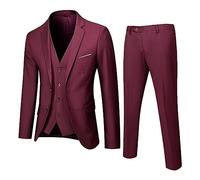 Trajes de boda para hombre, traje de esmoquin de 3 piezas, traje de esmoquin de un botón, traje de esmoquin para hombre, chaleco clásico blazer chaleco, pantalones, traje festivo, fiesta de cumpleaños