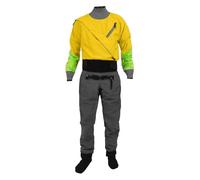 Trajes de Buceo Traje seco de Kayak for Hombre, 3 Capas, Tela Impermeable, con látex en Cuello y muñecas, for Aguas bravas ríos(Yellow,XL)