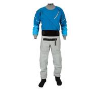 Trajes de Buceo Traje seco de Kayak for Hombre, 3 Capas, Tela Impermeable, con látex en Cuello y muñecas, for Aguas bravas ríos(Blue,LK)