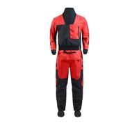 Trajes de Buceo Traje seco de Kayak for Hombre, con Juntas látex y Refuerzo Neopreno, for Aguas tranquilas, ríos oceánicos navegación a Vela(Red,S)