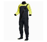 Trajes de Buceo Traje seco de Kayak for Hombre, puños látex, Cuello antisalpicaduras, for Aguas tranquilas y Remo en ríos oceánicos(Yellow,L)