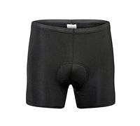 Trajes de ciclismo para mujer, ropa interior acolchada de gel de silicona gruesa 3D, pantalones cortos (negro, XXL)