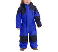 Trajes de esquí para niños clásico traje de nieve de una pieza con bolsillos para niños unisex grueso mono de nieve resistente al viento impermeable mono de esquí para niños pequeños mono cálido al