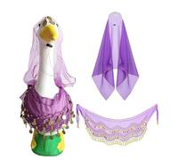 Trajes de gansos de porche, estatuas de porche | Lectin Bandana Duck Trayfits para la estatua de cemento,Decoración de estatuas de animales de primavera Accesorios de vestir decoración de arte para ja