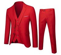 Trajes de Hombre 2 Piezas Conjunto Formal de Color Sólido para Boda Blazer y Pantalones Elegante para Afines Ceremonia Completo de Hombre Casual Cena Vestido de Novia Ceremonia Slim Fit Trajes de