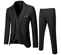 Trajes de Hombre 2 Piezas Conjunto Formal de Una Sola Tinta para Matrimonio Blazer y Pantalones Elegante para Asistir a Ceremonias Completo de Hombre Casual Vestido de Cena Traje de Boda Ceremonia de