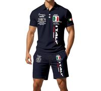 Trajes de Hombre, Elegantes Conjuntos Casuales de Verano, Corte Relajado, diseño Ajustado y a Medida, Conjunto Estampado para IR de Compras y Actividades diarias. Confianza Que Da la Comodidad