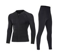 Trajes De Neopreno Traje de Neopreno 2 mm for Hombre y Mujer, for Buceo, Surf, Snorkel Equipo subacuático(D240 BK Wetsuit Men,XXL)