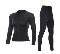 Trajes De Neopreno Traje de Neopreno 2 mm for Hombre y Mujer, for Buceo, Surf, Snorkel Equipo subacuático(D24 BK Wetsuit Women,XL)