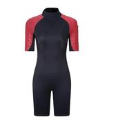 Trajes De Neopreno Traje de Neopreno Manga Corta 3 mm for Hombre y Mujer, for Surf Buceo, Equipo subacuático(Women Black Red,3XL)