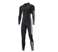 Trajes De Neopreno Trajes de Buceo 3 mm, Trajes Surf for Hombre y Mujer, con Cremallera Frontal for Surfear en Aguas frías(MF305-Man-Grey-3mm,L)
