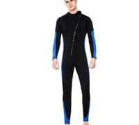 Trajes De Neopreno Trajes de Buceo 3 mm, Trajes Surf for Hombre y Mujer, con Cremallera Frontal for Surfear en Aguas frías(MF305-Man-Blue-3mm,4X-Large)