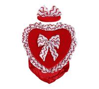 Trajes De Porch Goose: Diseño De Corazón De Amor, Ropa De Vestir Con Sombrero, Arte De Estatua De 23 Pulgadas Con Tela Duradera | Perfecto Para El Día De San Valentín, Vacaciones, Patio Al Aire Libre,
