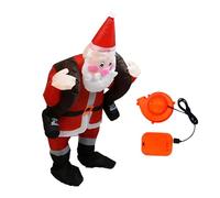 Trajes de Santa Blow Up - Traje de Cosplay de vacaciones de invierno, traje de Navidad inflable de Santa Claus, material ligero, diseño fácil de usar, traje divertido festivo, cómodo complemento para