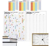 Trajes de seguimiento de diarios: herramienta de motivación para aumentar la productividad, la productividad y el calendario del desarrollo personal | Planificación diaria de hábitos y objetivos