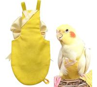 Trajes de vuelo y pañales para pájaros, trajes de vuelo para loros para periquitos monje, cacatúas, ropa cómoda para loros (amarillo, XL) (amarillo, XL) (amarillo, XL)