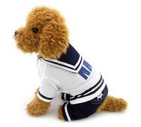 Trajes for perros y gatos pequeños, sudadera a rayas, disfraz for mascotas, mono de cuatro patas for perros L/23/551 (Color : Style1, Size : Medium)