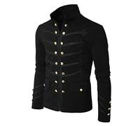 Trajes Medievales Hombre: Disfraz Medieval Actuación Steampunk Cárdigan Capucha Medieval Disfraz Circo Vintage Disfraces Medievales Punk Cosplay Ropa Medieval Outfit Festival Victoriana Elegante