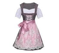 Trajes Oktoberfest para mujer, vestido bávaro para mujer, vestido bávaro alemán auténticos vestidos Dirndl con cuello en U, trajes tradicionales alemanes de oktoberfest para mujer, 1 en, ver imagen