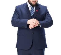 Trajes Para Hombre, Blazer Tallas Grandes Slim Fit Un Solo Pecho Esmoquin Con Dos Botones Informal De Negocios Anfitrión De Banquete De Bodas Chaqueta Formal Ropa Para Hombres Gordos ,4XL,Blue