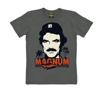 TRAKTOR Logoshirt® I I Magnum P.I. I Camiseta Print I Mujer y Hombre I Manga Corta I Gris I Diseño Original con Licencia I Talla XXL