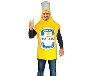 Tralala Fêtes Disfraz de Señor Pastis para Adulto - Disfraz de Pastis en Forma de Botella para Cumpleaños/Halloween/EVG/Fiestas de Disfraces/Año Nuevo - Divertido y Original