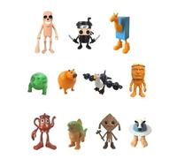 Tralalero Tralala escritorio decoración, divertido italiano cerebro rojo Tung Tung Tung Sahur juguete, creativo 3D-impresión-Shark en zapatillas giratorias estatua, Tralalero Tralala Meme Sammlerstück