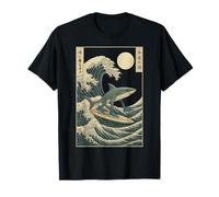 Tralalero Tralala Gran Ola Kanagawa - Tiburón Brainrot Meme Camiseta