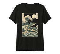 Tralalero Tralala Gran Ola Kanagawa - Tiburón Brainrot Meme Camiseta Premium