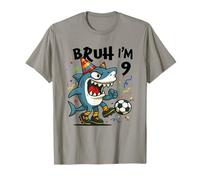 Tralalero Tralala Italian Brainrot Boy Soccer 9th Birthday Camiseta