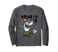 Tralalero Tralala Italian Brainrot Boy Soccer 9th Birthday Manga Larga