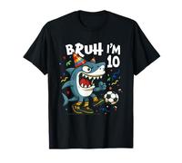 Tralalero Tralala Italian Brainrot Soccer 10th Birthday Camiseta