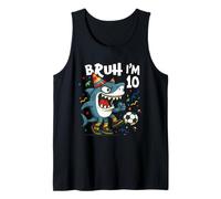Tralalero Tralala Italian Brainrot Soccer 10th Birthday Camiseta sin Mangas