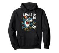 Tralalero Tralala Italian Brainrot Soccer 10th Birthday Sudadera con Capucha