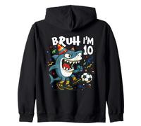 Tralalero Tralala Italian Brainrot Soccer 10th Birthday Sudadera con Capucha