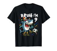 Tralalero Tralala Italian Brainrot Soccer 9th Birthday Camiseta