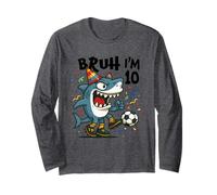 Tralalero Tralala Italian Brainrot Soccer 9th Birthday Manga Larga