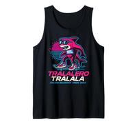 Tralalero Tralala Italian Brainrot Vibes Only - Tiburón Divertido Camiseta sin Mangas