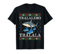 Tralalero Tralala Ugly Christmas Sweater Italian Brainrot Camiseta