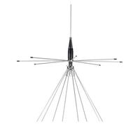 Tram 1411 - Escáner de Banda Ancha de 300 vatios/200 vatios de 25 MHz a 1300 MHz, Antena de Base de Acero Inoxidable con Bandas de transmisión CB añadidas