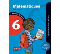 Matemàtiques 6 6º Educacion Primària Quadern Activitats Tram 2.0 Idiom