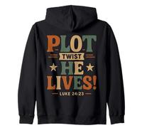 Trama Twist He Lives - Funny Jesus Easter Christian Faith Sudadera con Capucha