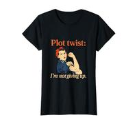 Trama Twist I'm Not Giving Up Feminist Girl Power Gráfico Camiseta