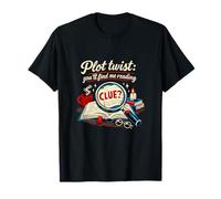 Trama Twist Youll Find Me Reading Book Lover Design Camiseta