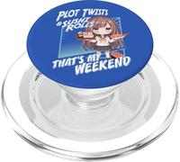 Trama Twists y Rollos de Sushi Que Son mis Amantes del Anime de Fin de Semana PopSockets PopGrip para MagSafe